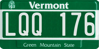 VT license plate LQQ176