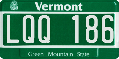 VT license plate LQQ186