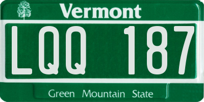 VT license plate LQQ187