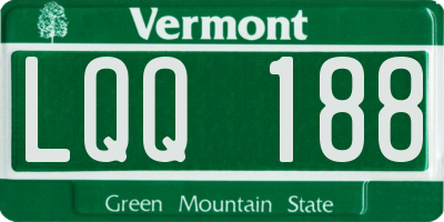 VT license plate LQQ188