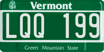 VT license plate LQQ199