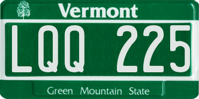VT license plate LQQ225