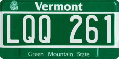 VT license plate LQQ261