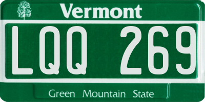 VT license plate LQQ269