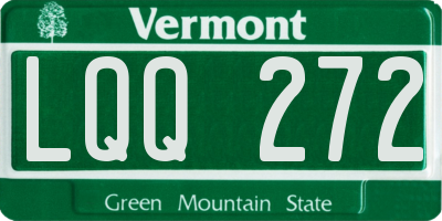 VT license plate LQQ272