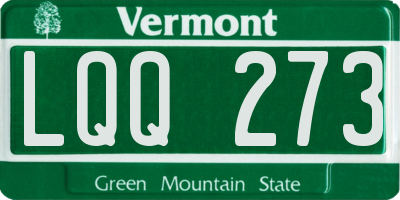 VT license plate LQQ273