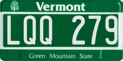 VT license plate LQQ279