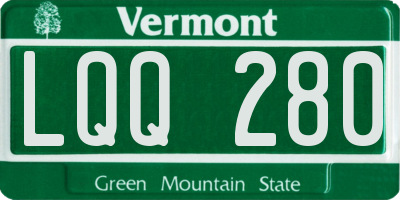 VT license plate LQQ280