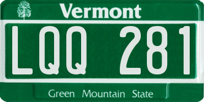 VT license plate LQQ281