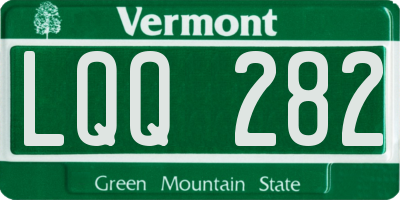 VT license plate LQQ282