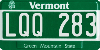 VT license plate LQQ283