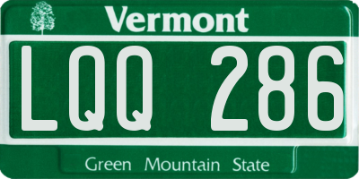 VT license plate LQQ286
