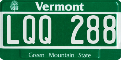 VT license plate LQQ288