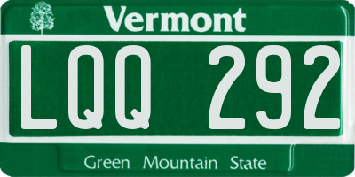 VT license plate LQQ292