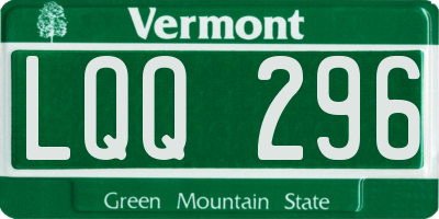 VT license plate LQQ296