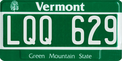 VT license plate LQQ629
