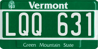 VT license plate LQQ631