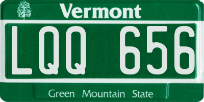 VT license plate LQQ656