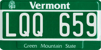 VT license plate LQQ659