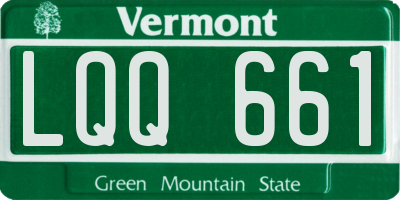 VT license plate LQQ661