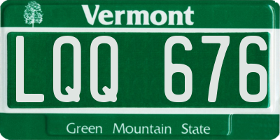 VT license plate LQQ676