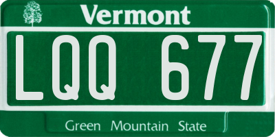 VT license plate LQQ677
