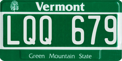 VT license plate LQQ679