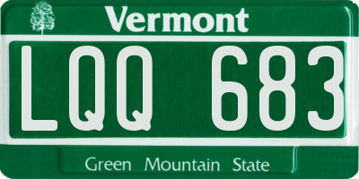 VT license plate LQQ683