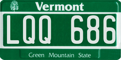 VT license plate LQQ686