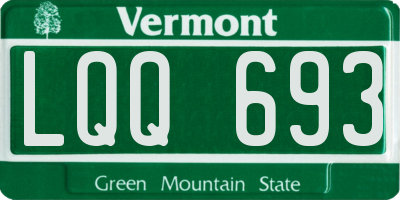 VT license plate LQQ693