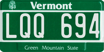 VT license plate LQQ694