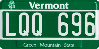 VT license plate LQQ696