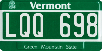 VT license plate LQQ698