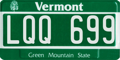 VT license plate LQQ699