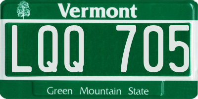 VT license plate LQQ705