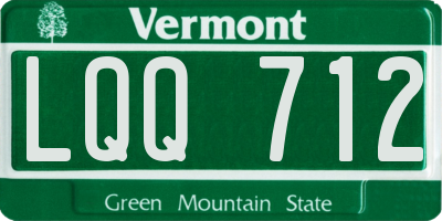 VT license plate LQQ712
