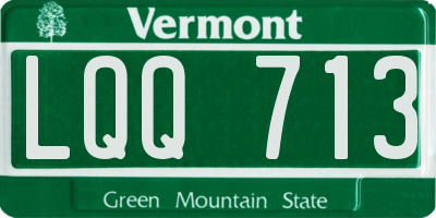 VT license plate LQQ713