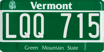VT license plate LQQ715
