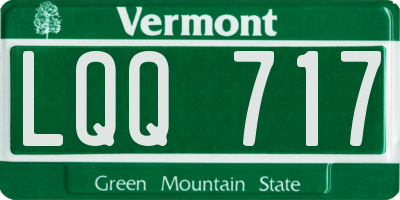 VT license plate LQQ717