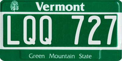 VT license plate LQQ727