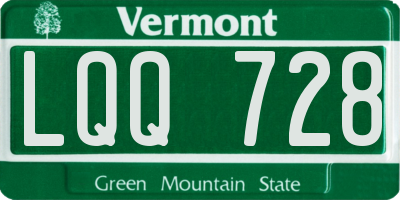 VT license plate LQQ728