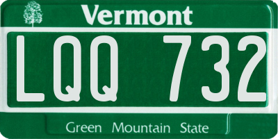 VT license plate LQQ732