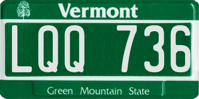 VT license plate LQQ736