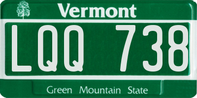 VT license plate LQQ738