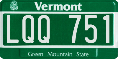VT license plate LQQ751