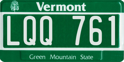VT license plate LQQ761