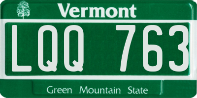 VT license plate LQQ763