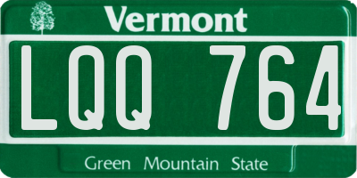 VT license plate LQQ764