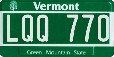 VT license plate LQQ770