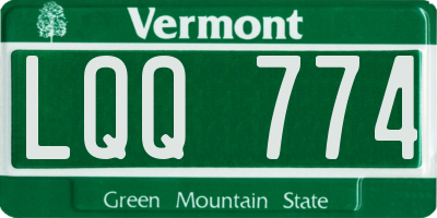 VT license plate LQQ774
